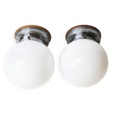 Pair of 1930s Modernist Ceiling or Wall Lights