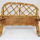 Rattan magazine holder