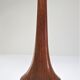 Pied de lampe bois exotique précieux laiton années 60