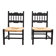 2 low bedroom chairs in hand-woven rice straw, 1950s/1960s