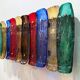 Applique murale en verre de Murano coloré, par J. T. Kalmar, Vienne, Autriche, années 1960. 10 plaques de verre à surface texturée, de couleurs variées avec des reflets irisés.