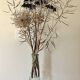 Transparent glass vase