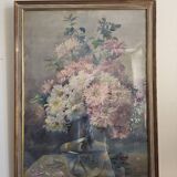 Large Watercolor Bouquet Dahlias Ysabel Minoggio-Roussel