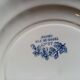 Series of 3 flat plates in iron earth, clairefontaine, hunting model