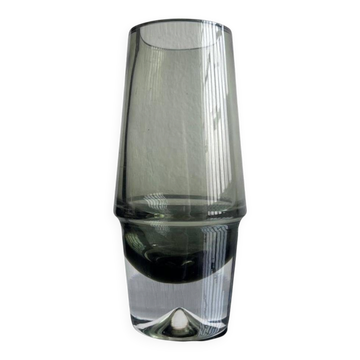 Vintage Finnish Glass Vase by Erkki Vesanto, Signed, Rare Collectible Decorative