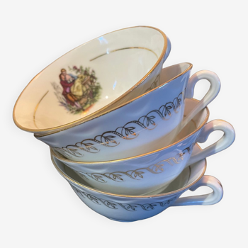 4 fine porcelain cups