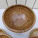 Pyrite stoneware service, salad bowl and bowls, vintage.