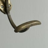 Gold-plated brass wall hook