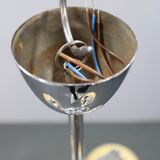 Chandelier en chrome et en verre champagne Art Déco, Tchécoslovaquie, années 1930