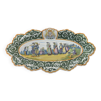 Quimper earthenware dish from the early 20th century