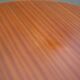 Round wooden table with 3 extensions, table with central star foot, dining table, living room table