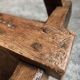 19th Century French Oak Farmhouse Bench - Handcrafted Rustic Work Table