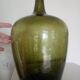 Dame-Jeanne Bonbonne ancienne verte 45cm Alsace - éclat col