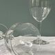 Série de 9 verres à pied gravés, vers 1950