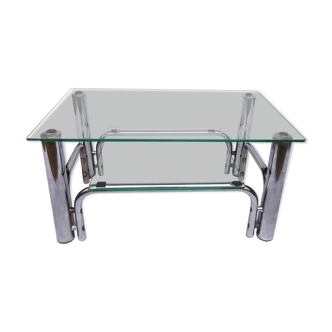 Glass coffee table