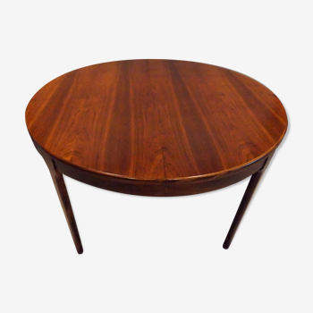 Extendable Scandinavian Dining Table in Rosewood 1960