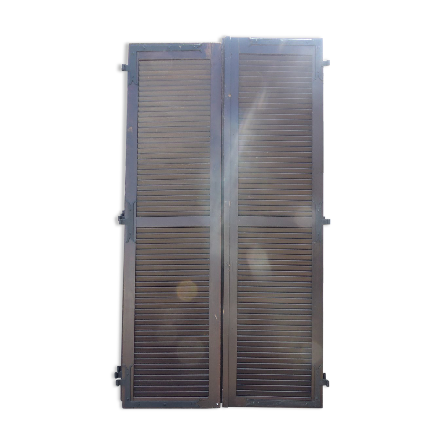 Wooden louvers 2 flaps