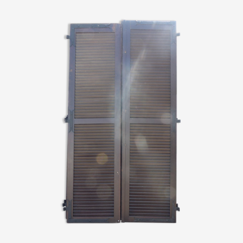 Wooden louvers 2 flaps