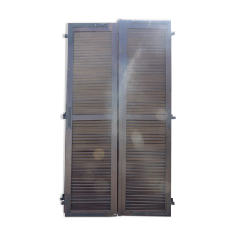 Wooden louvers 2 flaps