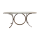 Table années 70 chrome et plateau verre
