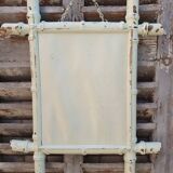 Patinated bamboo mirror