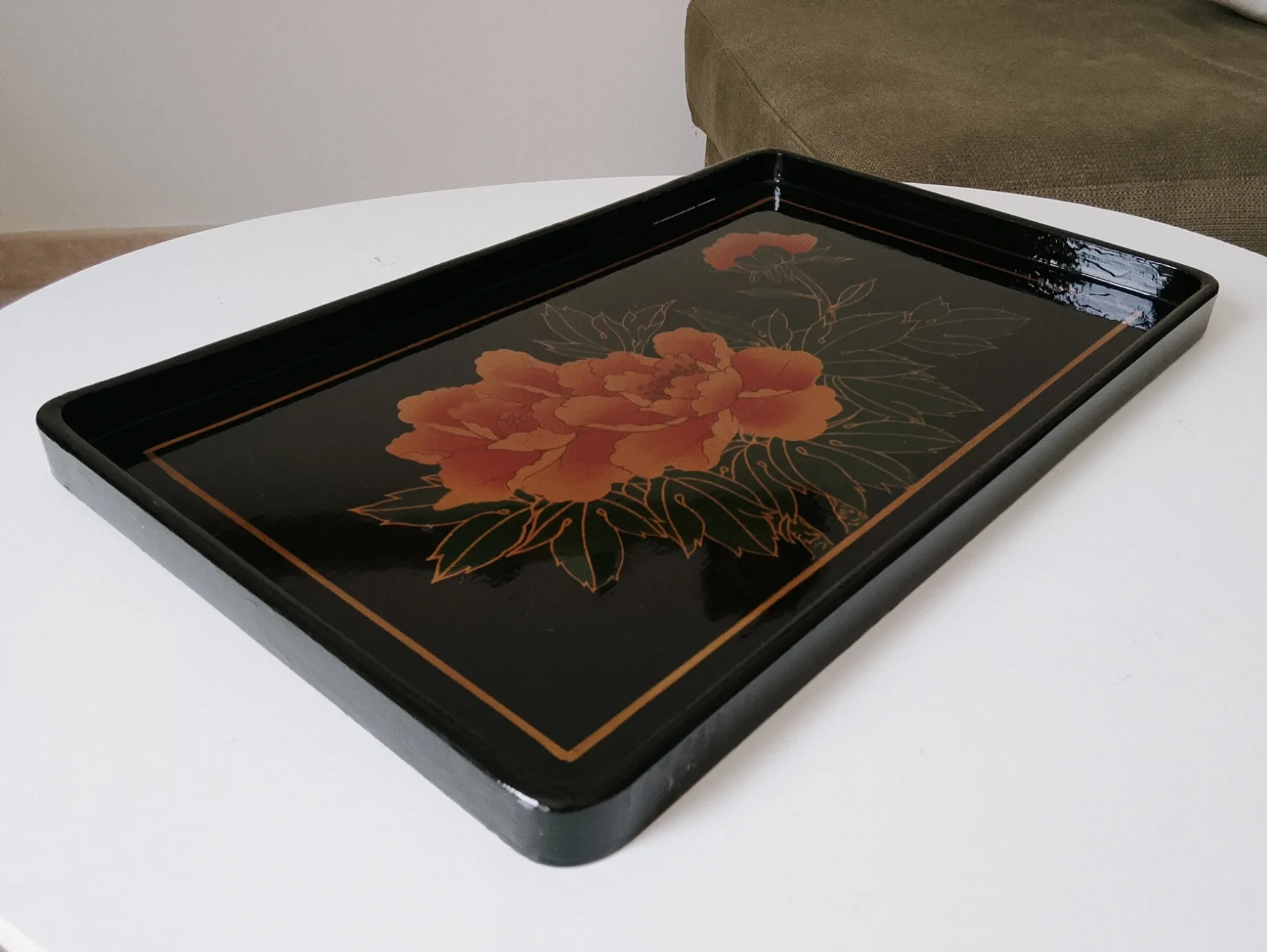 Vintage service platter in Japanese style from the 70s/80s.