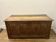 Antique wooden chest with a patina.