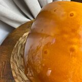 Glazed ceramic salad bowl