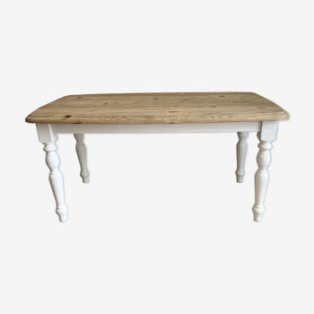 Table basse bois brut