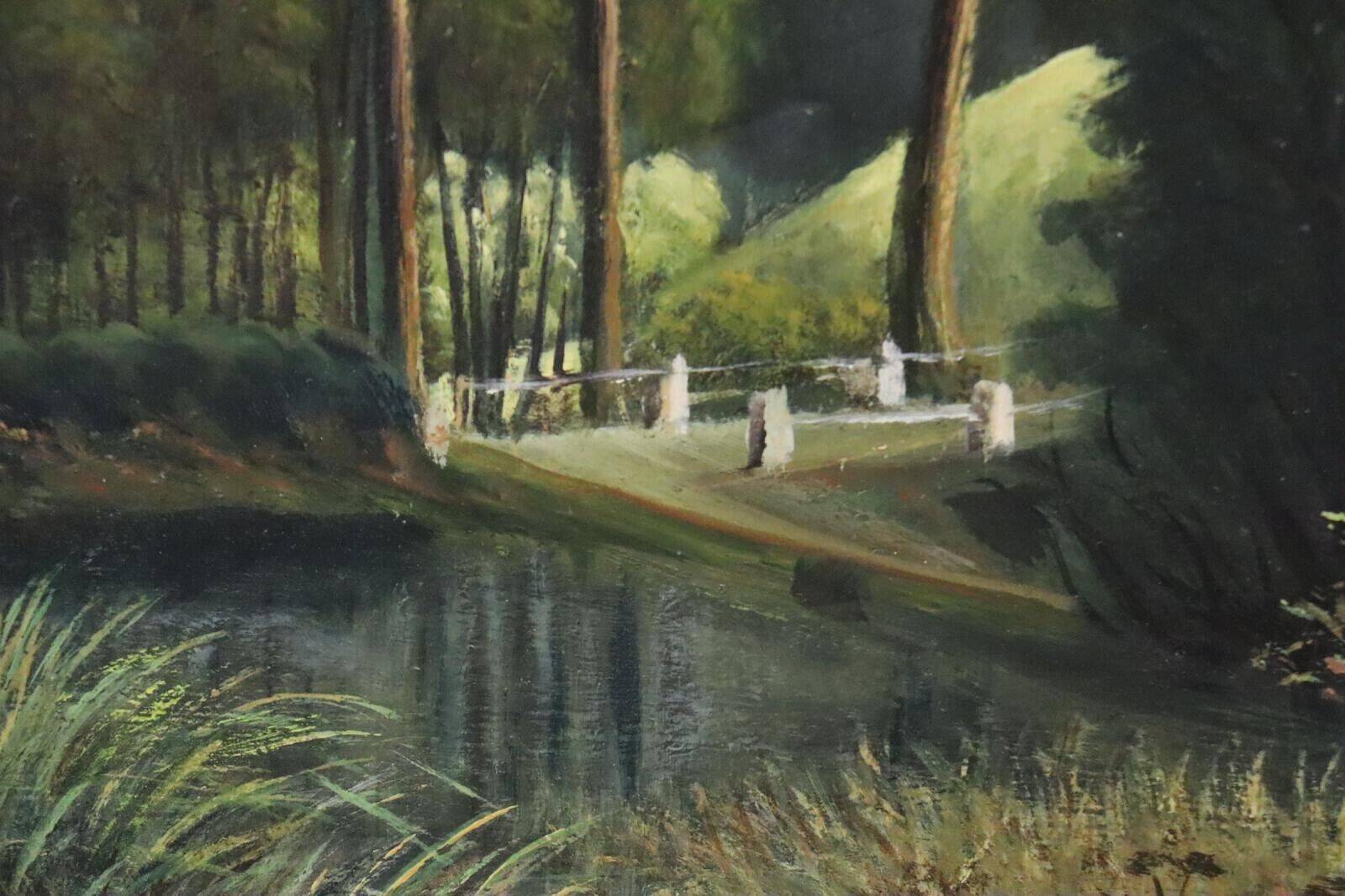 Painting Signed Landscape Oil Painting