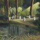 Painting Signed Landscape Oil Painting