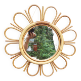 Rattan mirror