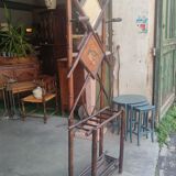 Cloakroom with bamboo coats