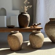 Borneo vase in brown terracotta (1) H35 D23
