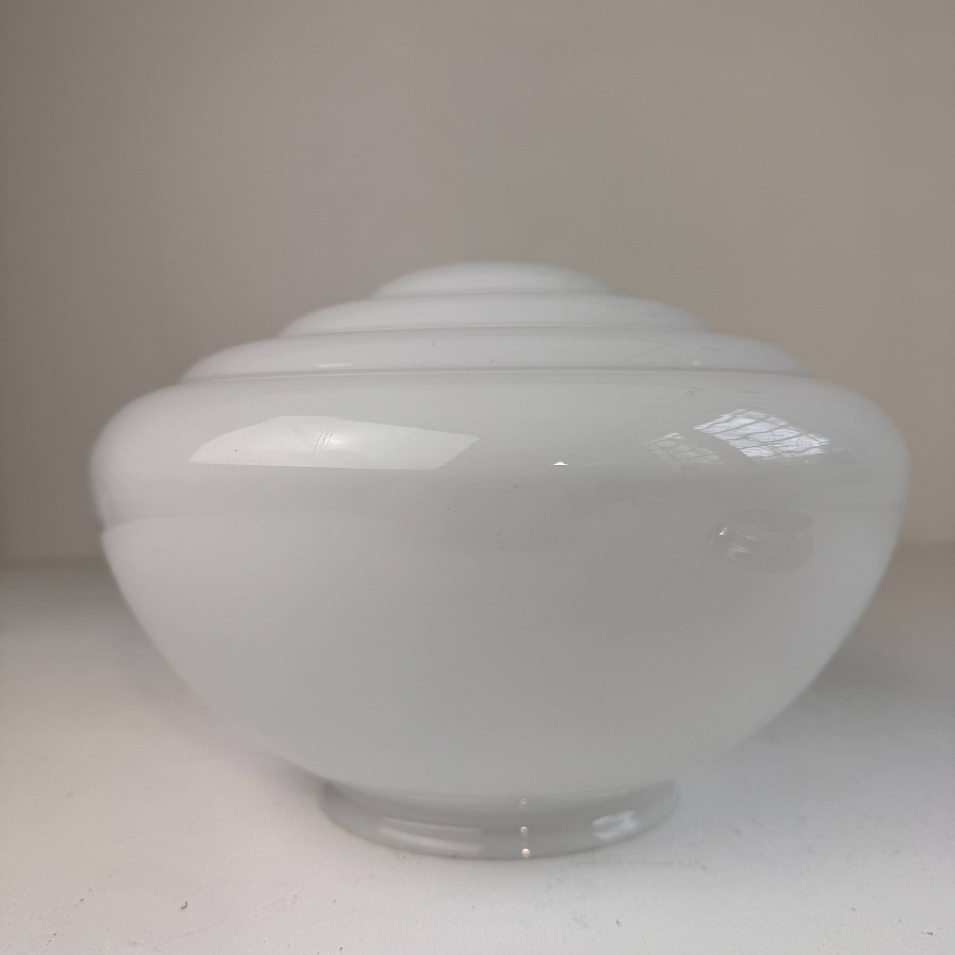 Antique applique or ceiling light in opaline art deco