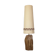 Brutalist oak sculpture lamp