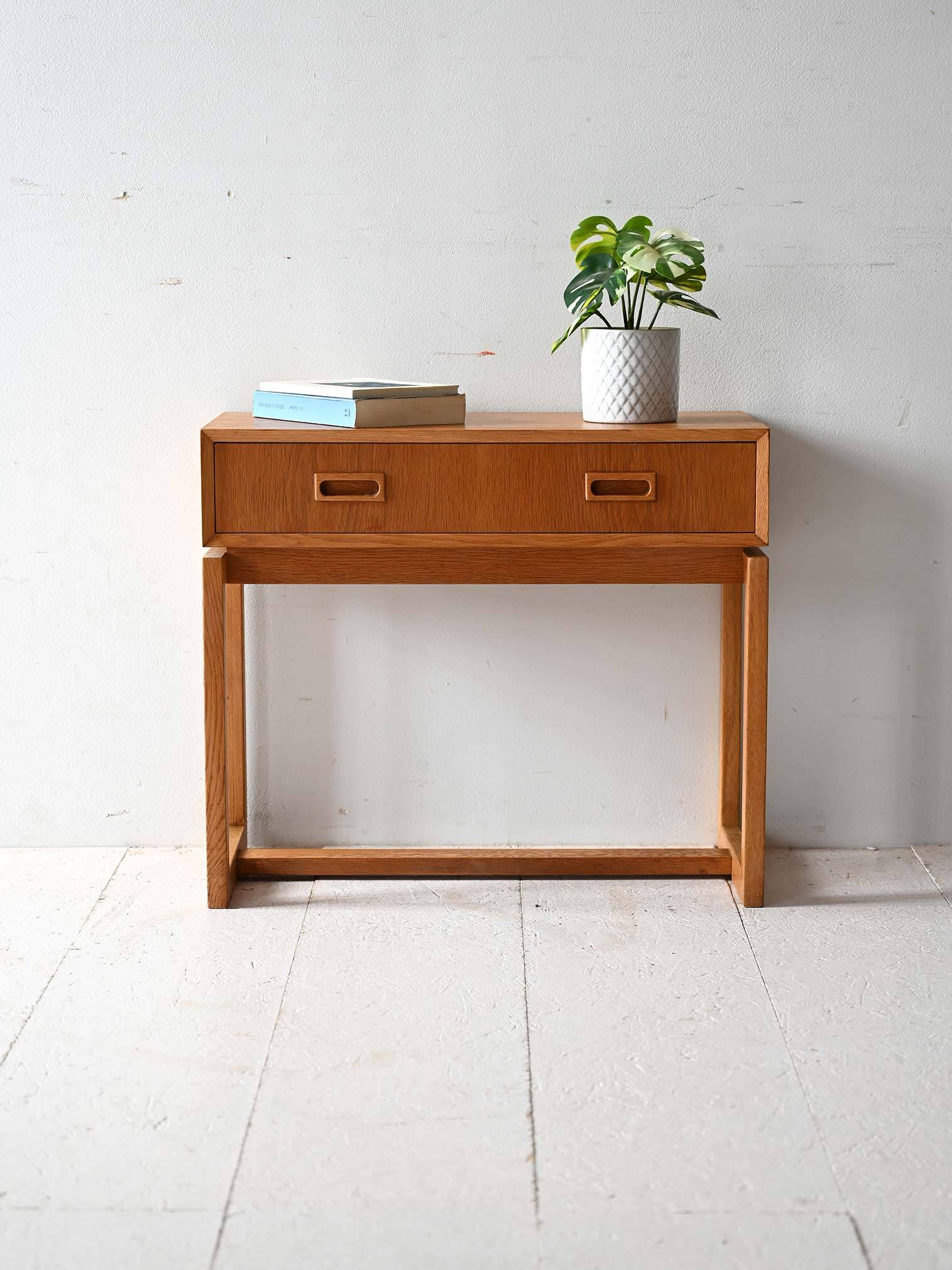 1960s Scandinavian oak entrance furniture