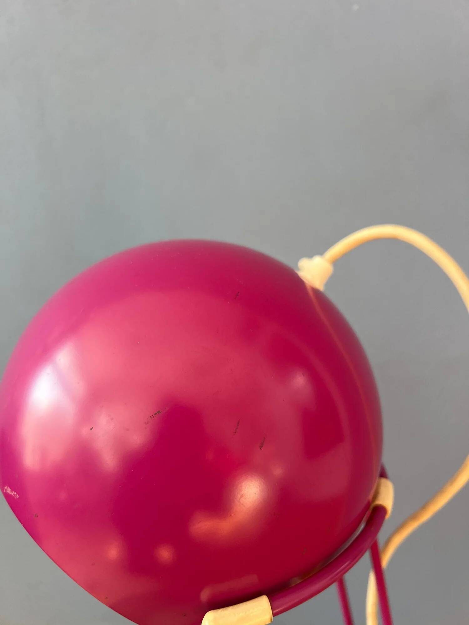 Playful vintage purple pink eyeball desk lamp