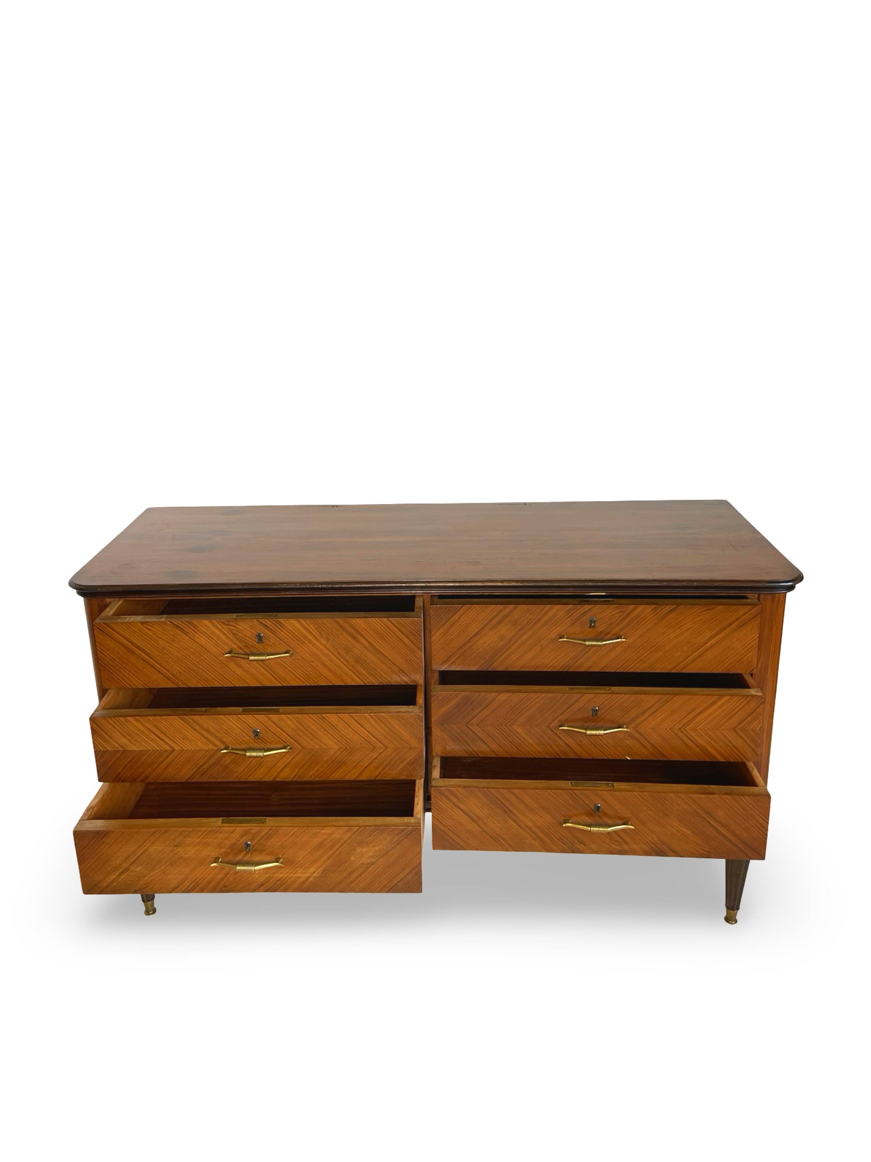 An Italian chest of drawers from the mid-20th century.