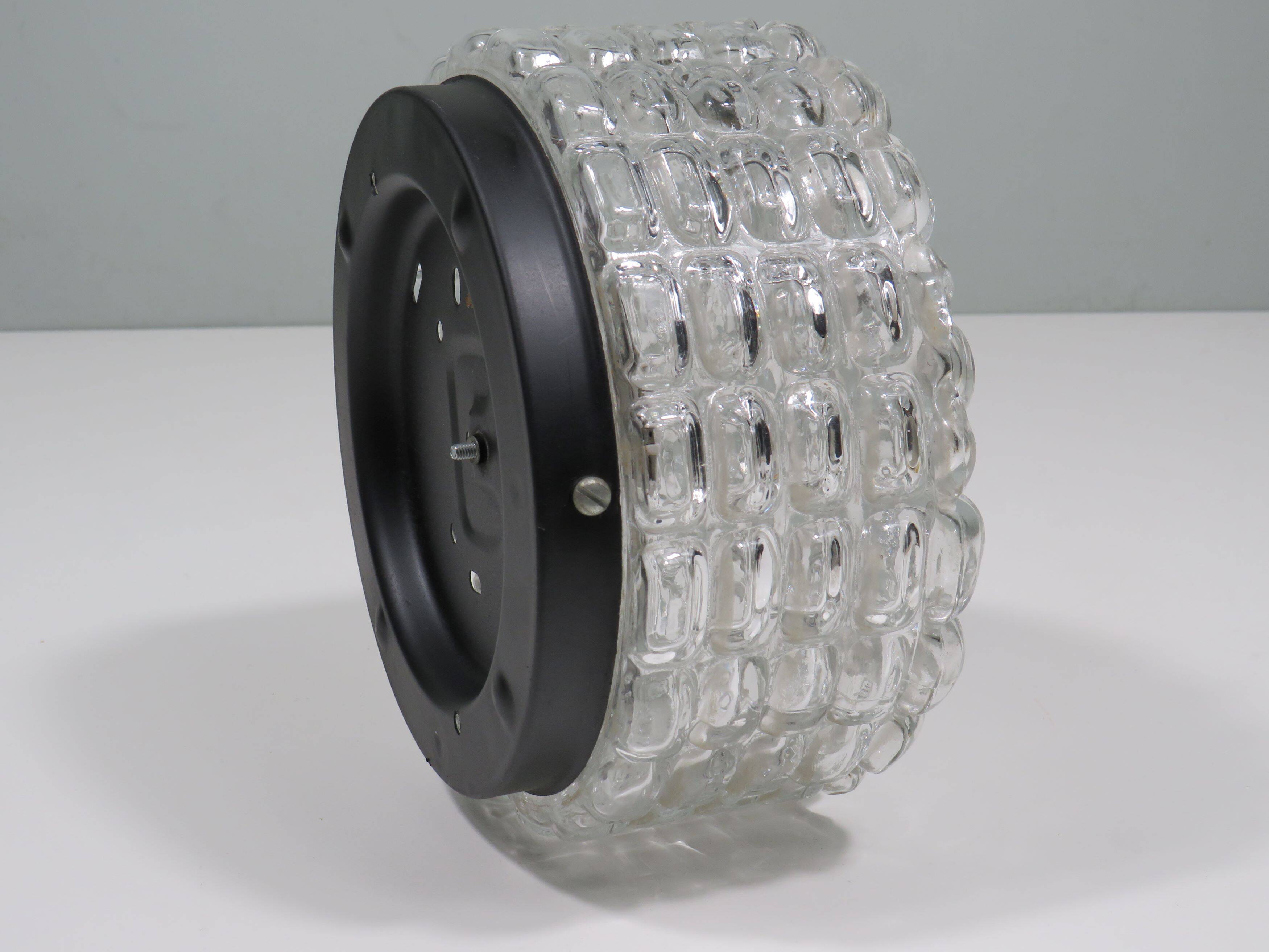 Round ceiling light/wall lamp by Erco, Germany 1960s