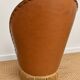 Vintage cognac fringe tub chairs
