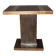 Art Deco period pedestal table in oak and nickel-plated bronze circa 1930