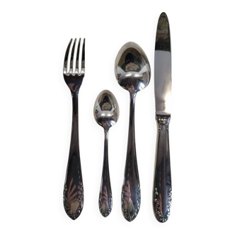 4-Piece Flatware Set, Liberty Silver-Plated Metal