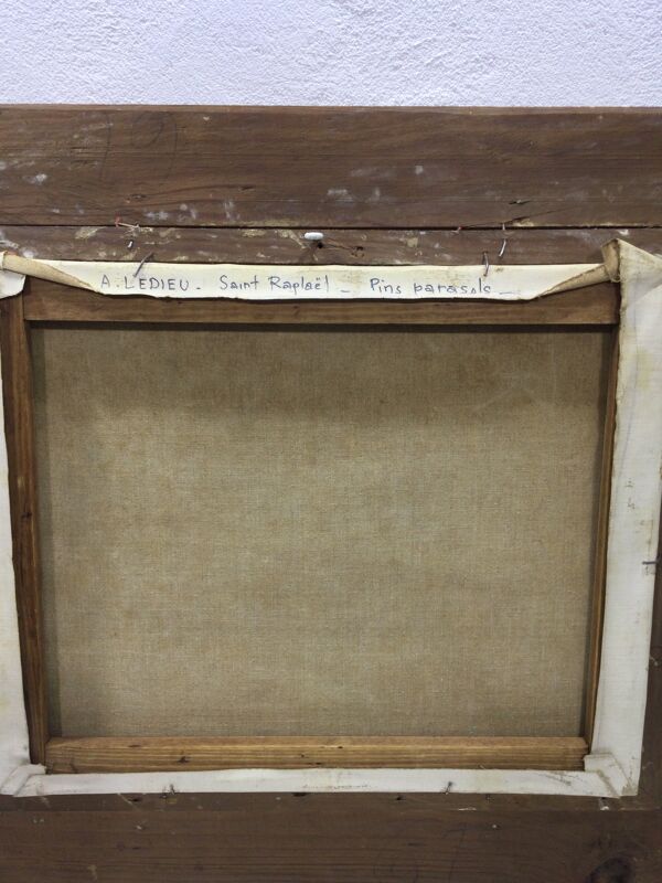 Huile sur toile saint raphaël A. Ledieu
