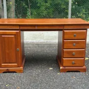 Minister's desk solid wood drawers storage keyboard shelf 140x60 1980