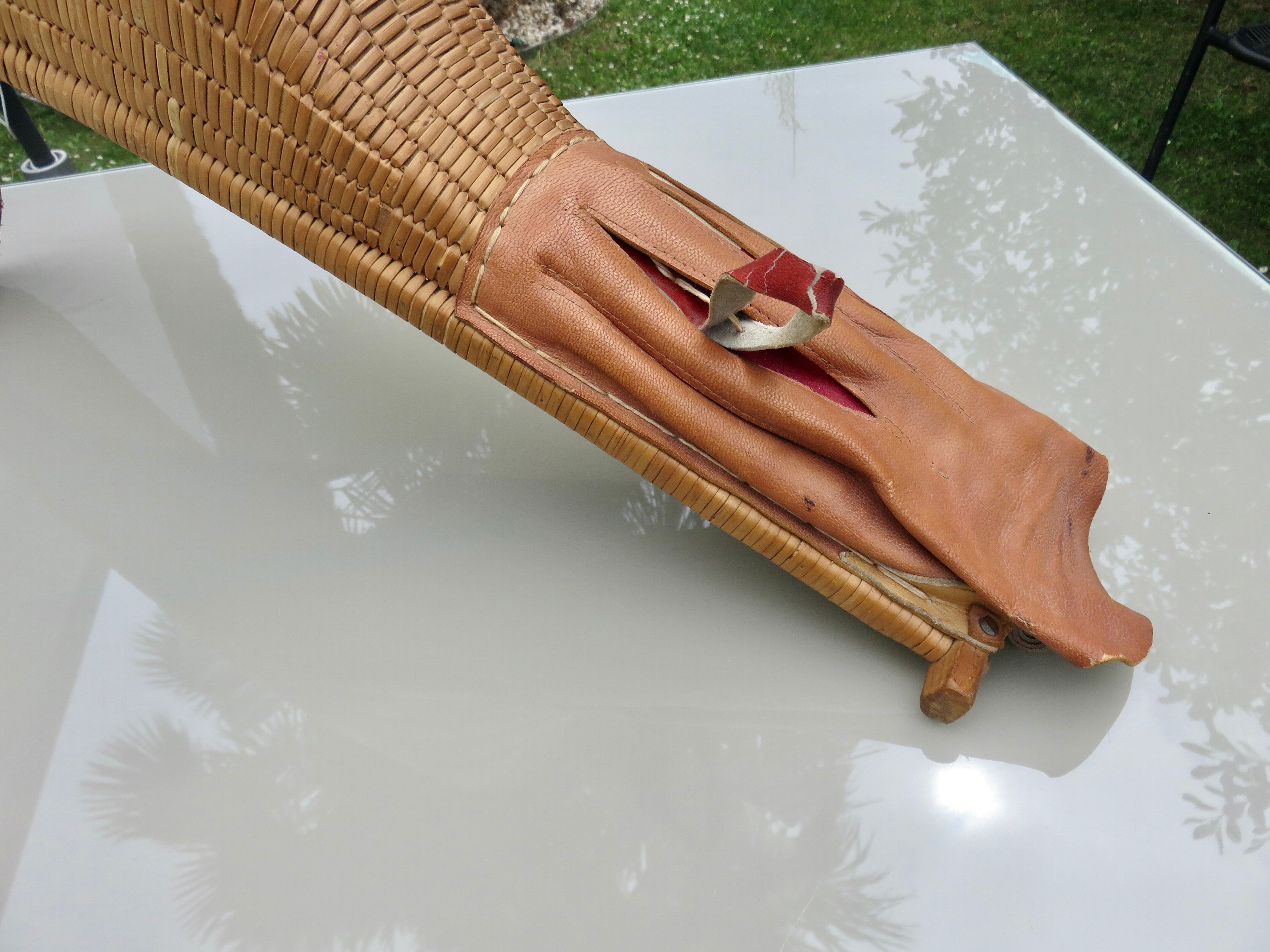 Old chistera, large glove, 65cm, Basque Country