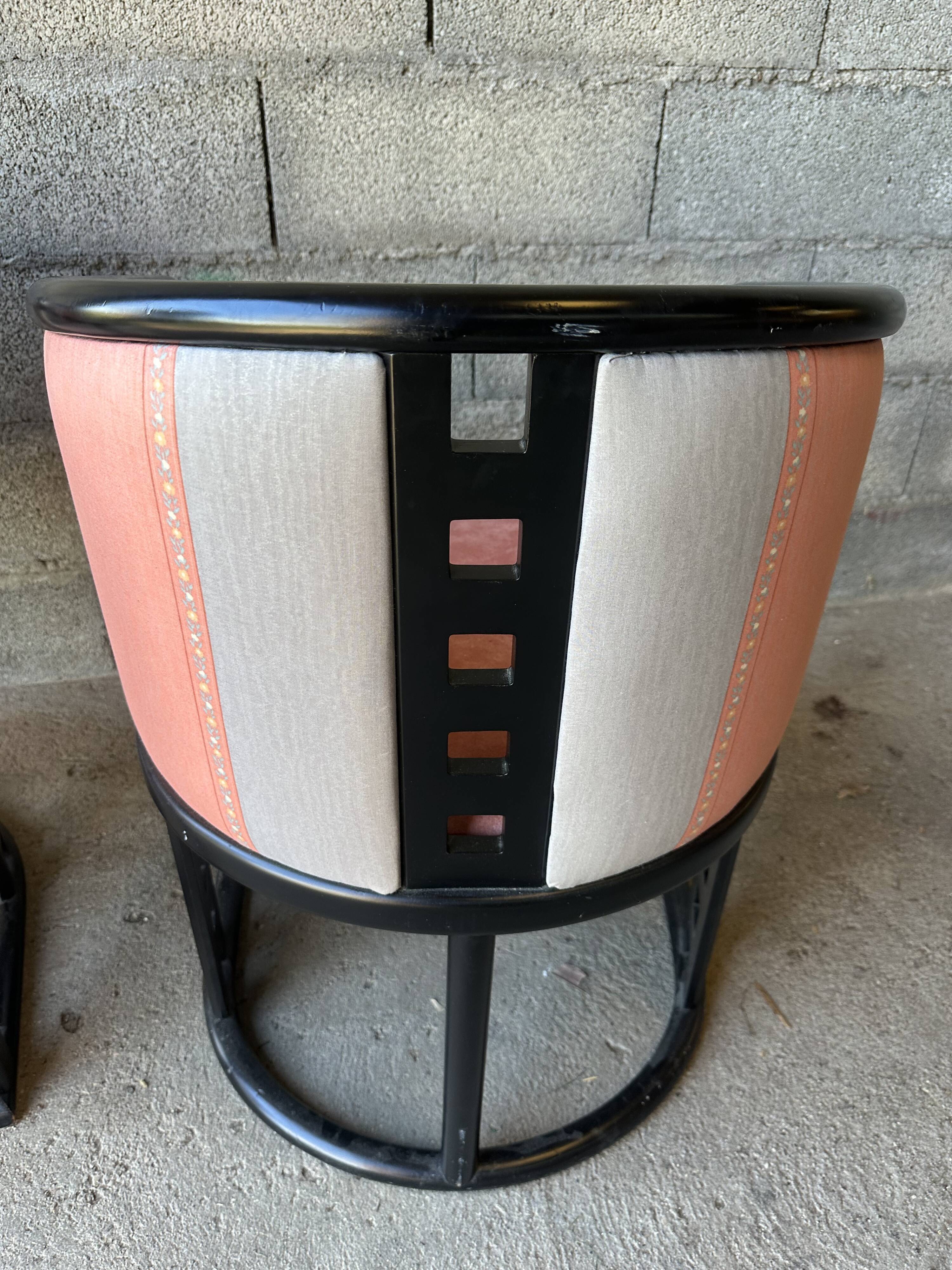 Pair of modernist armchairs