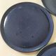 6 speckled midnight blue stoneware dinner plates