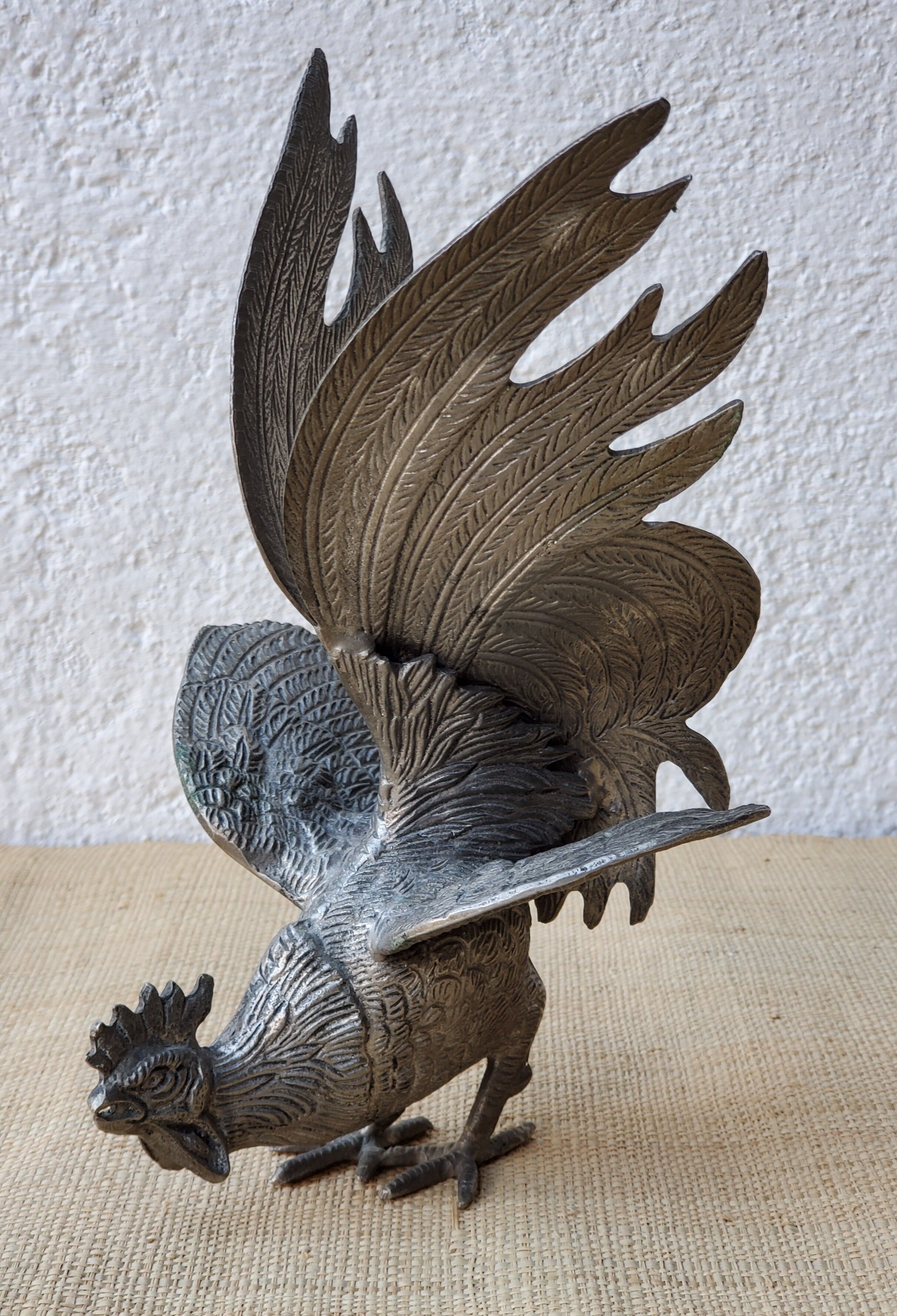 Rooster in metal