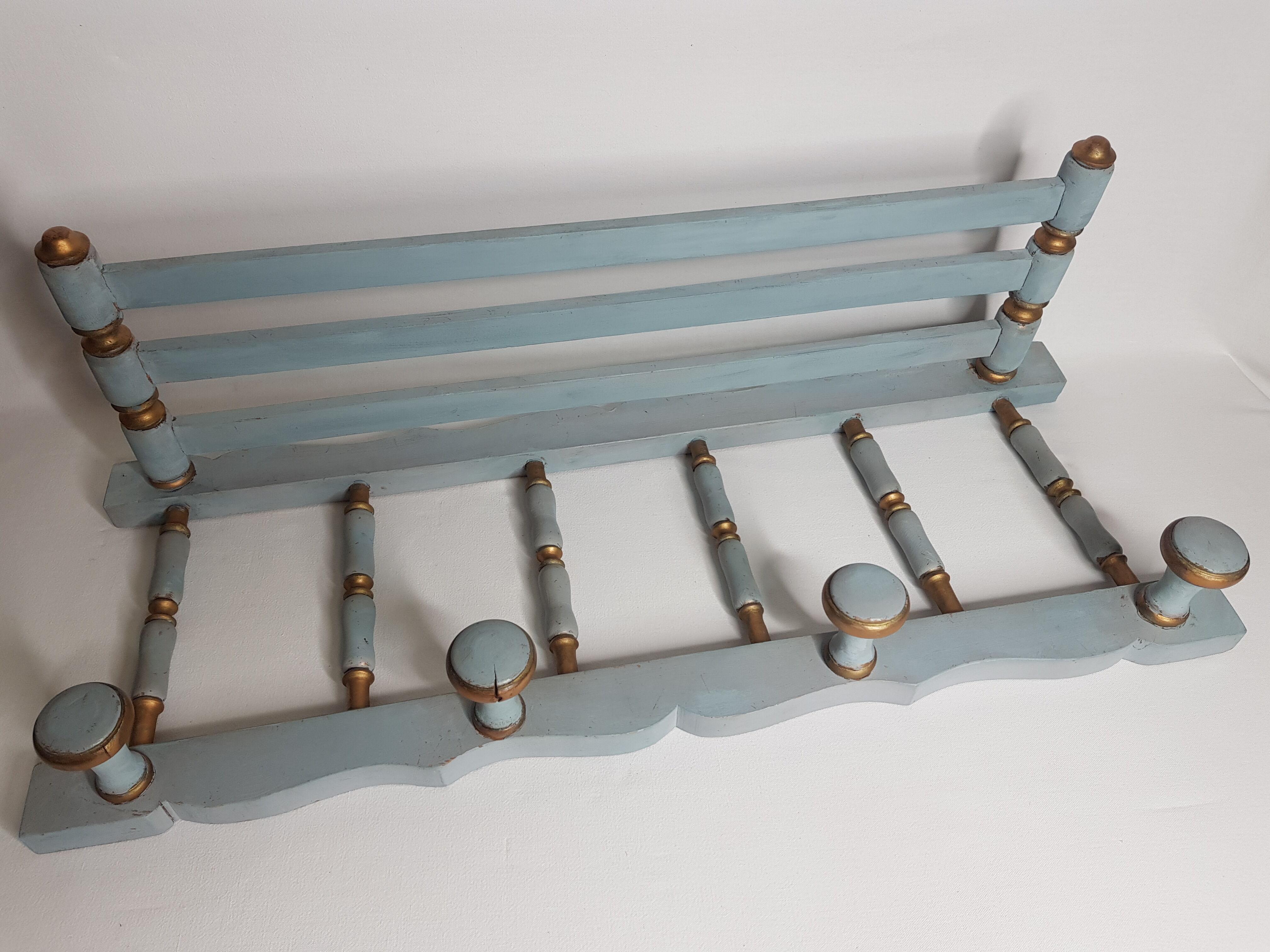 Coat holder, empire-style wall hat holder, 4 patères